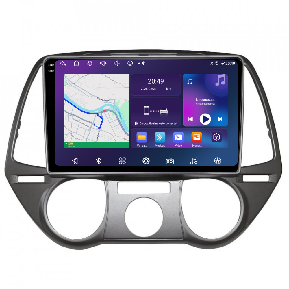 Navigatie Hyundai I20 (2008-2014), Ecran 9 inch, 4GB RAM 64GB, 8-core [5]