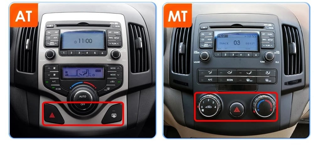 Navigatie Hyundai i30 (2007-2012), Ecran 2K, 8GB 256GB, 8-core, clima manuala [2]