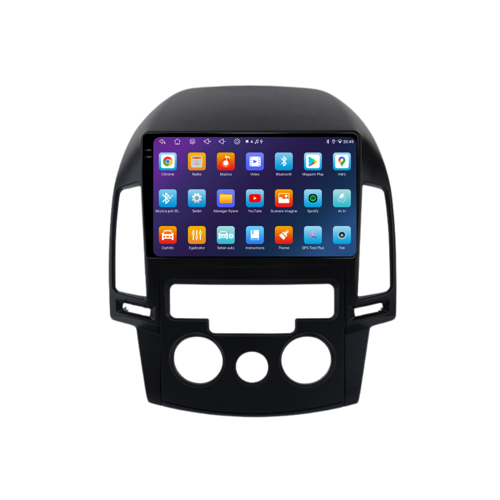 Navigatie Hyundai i30 (2007-2012), Ecran 9 inch, 4GB 64GB, 8-core, clima manuala [5]