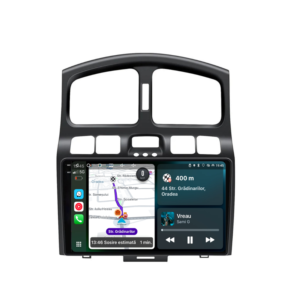 Navigatie Hyundai Santa Fe (2000-2006), Ecran 9 inch, 6GB 128GB, 8-core [2]