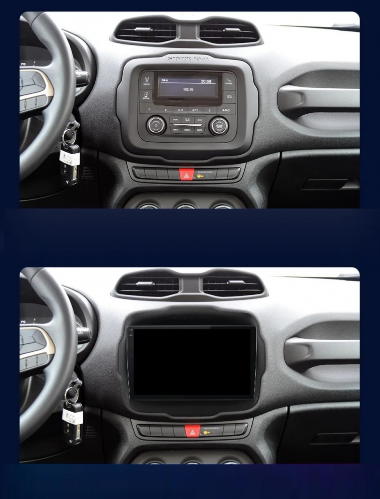 Navigatie Jeep Renegade (2016-2020), Ecran 9 inch, 8GB RAM 256GB, 8-core [8]