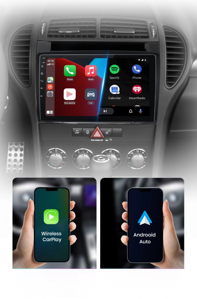Navigatie Mercedes SLK Class R171 (2004-2011), Android, Ecran 9 inch, 4GB RAM 64GB, 8-core [6]