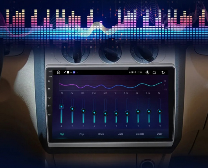 Navigatie Volkswagen Touran 2003-2010, Android 12, 1GB RAM 32GB, google maps, youtube, wifi, waze, bluetooth [5]