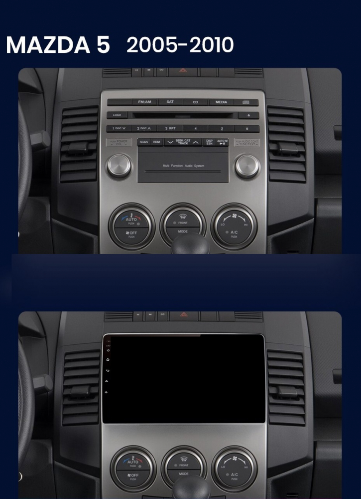 Navigatie Mazda 5 (2005-2010), Ecran 9 inch, 6GB 128GB, 8-core [6]