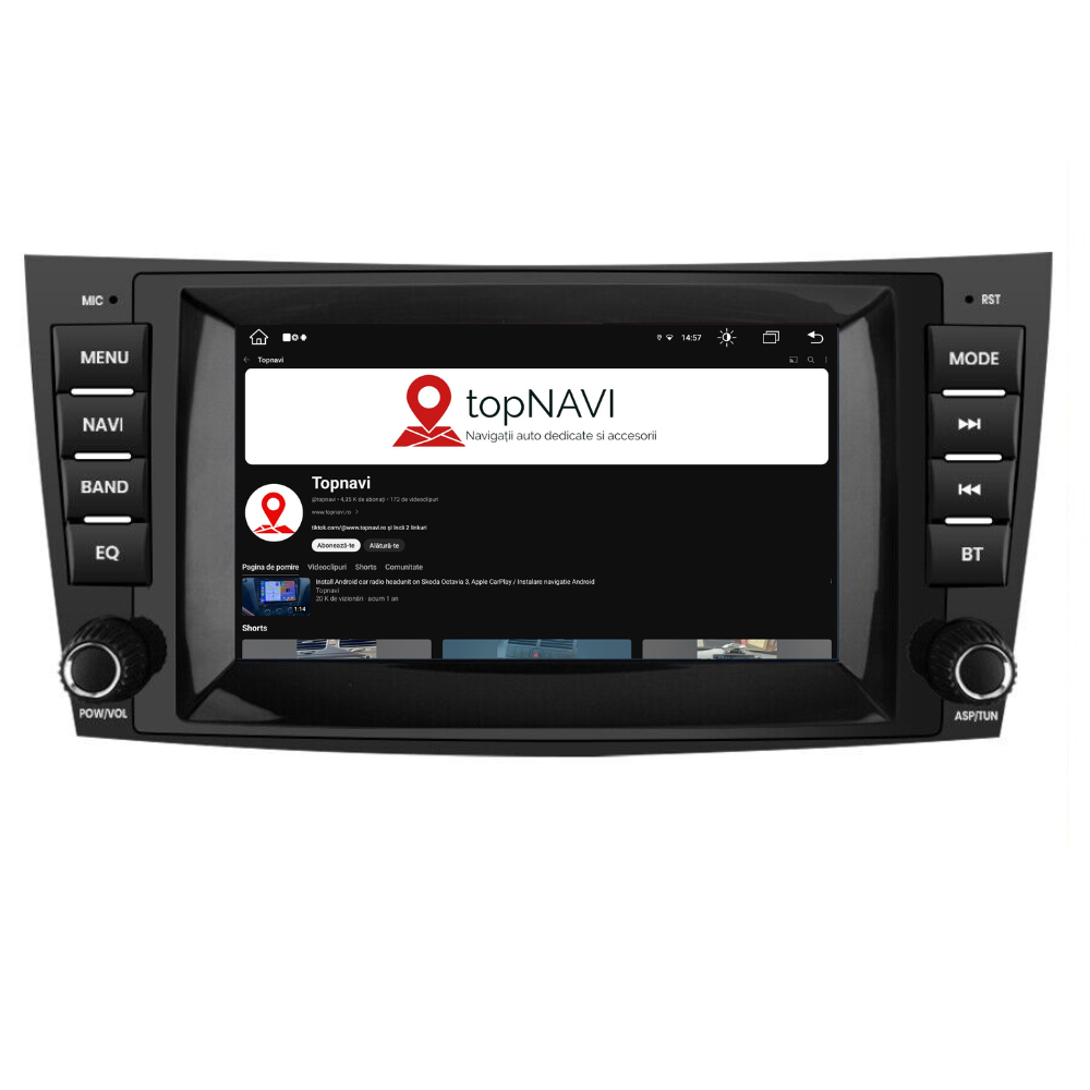 Navigatie Mercedes E-class w211 (2003-2009), Android, Ecran 7 inch, 4GB RAM 64GB, 8-core [2]