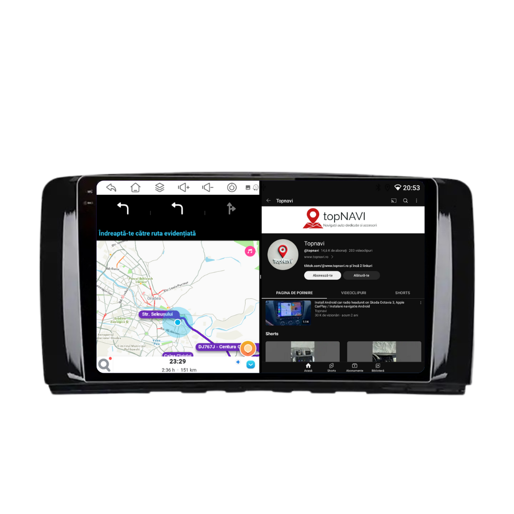 Navigatie Mercedes Benz R-Class W251 (2005-2014), Android, Ecran 9 inch, 6GB RAM 128GB, 8-core [5]