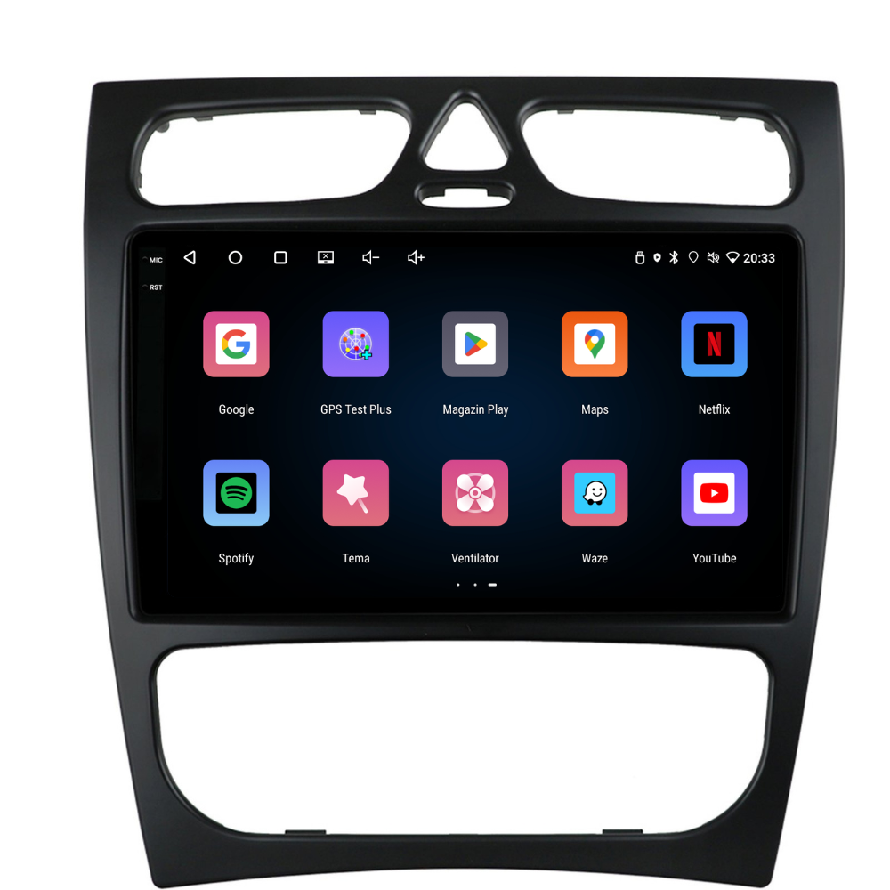 Navigație Mercedes C-Class w203 (2000-2005), Android, Ecran 9 inch, 4GB RAM 64GB, 4-core [2]