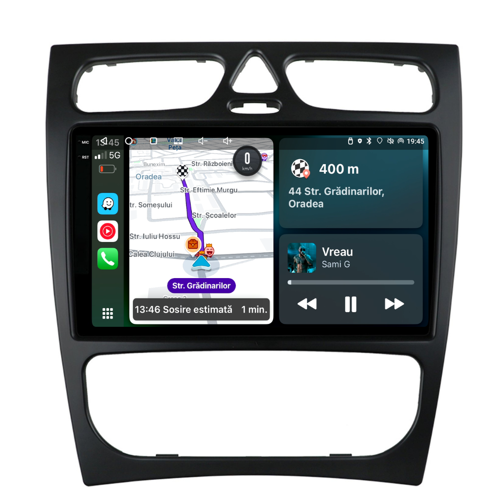 Navigație Mercedes C-Class w203 (2000-2005), Android, Ecran 9 inch, 4GB RAM 64GB, 4-core [1]