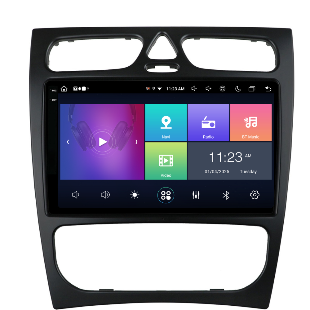 Navigație Mercedes C-Class w203 (2000-2005), Android, Ecran 9 inch, 8GB RAM 256GB, 8-core [4]