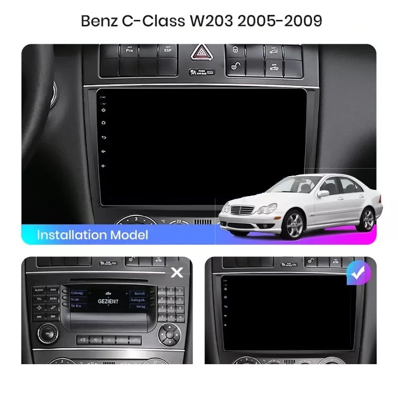 Navigație Mercedes C-Class w203 (2005-2009), Android, Ecran 2K, 8GB RAM 256GB, 8-core [5]