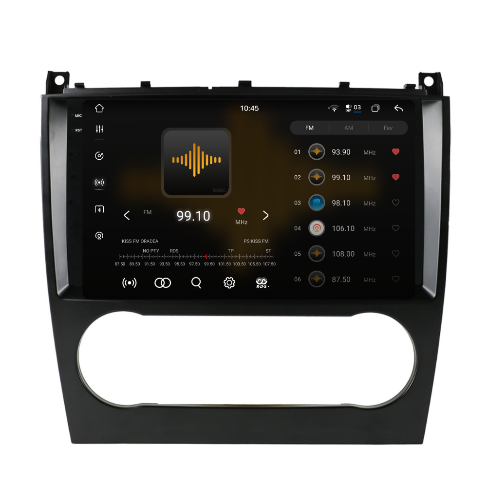 Navigație Mercedes C-Class w203 (2005-2009), Android, Ecran 9 inch 2K, 12GB RAM 256GB, 8-core [2]