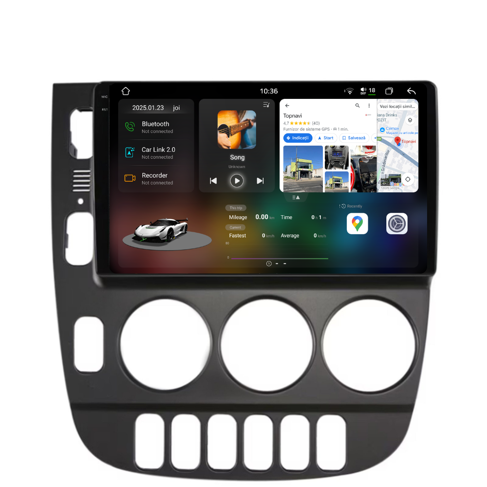 Navigatie Mercedes ML W163 (2003-2005), Android, Ecran 9 inch 2K, 12GB RAM 256GB, 8-core [1]