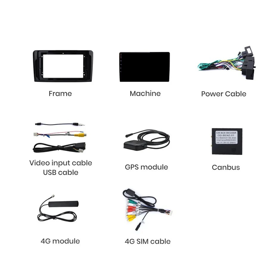 Navigatie Mercedes ML W164 (2005-2012), Android, Ecran 9 inch, 6GB RAM 128GB, 8-core [7]
