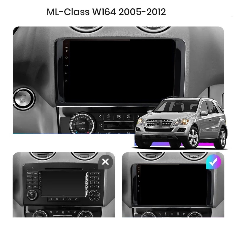 Navigatie Mercedes ML W164 (2005-2012), Android, Ecran 9 inch, 8GB RAM 256GB, 8-core [8]