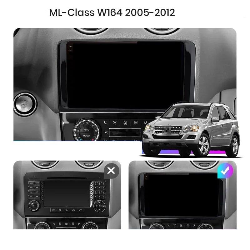 Navigatie Mercedes ML W164 2005-2012, Mercedes GL X164, Android 13,Ecran 2K, 8GB RAM 256GB, Octa Core, carplay /android auto [3]