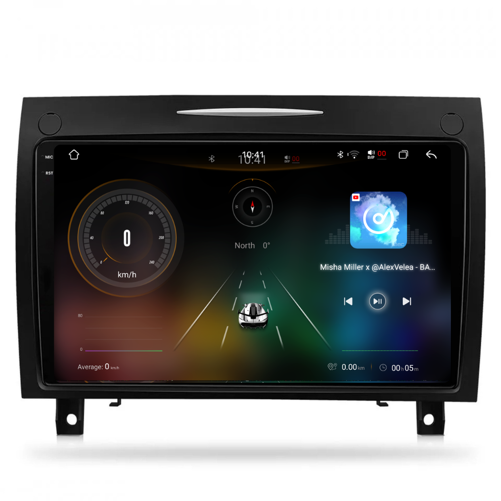 Navigatie Mercedes SLK Class R171 (2004-2011), Android, Ecran 9 inch 2K, 12GB RAM 256GB, 8-core [3]