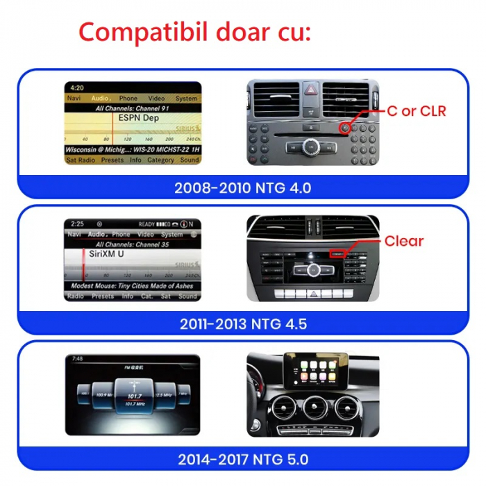 Navigatie Mercedes C-class w204 (2008-2011), Android, ecran 10.25 inch, 4GB RAM 64GB, NTG 4.0 [4]