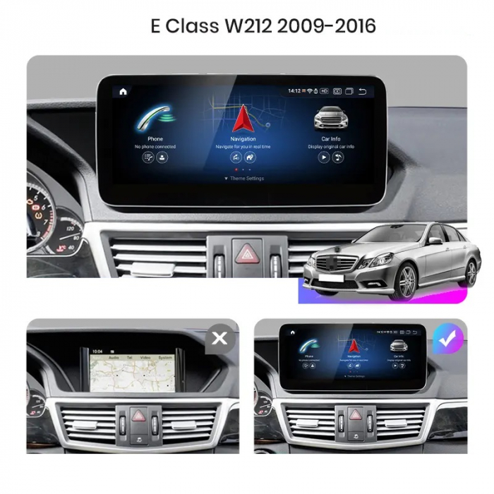 Navigatie Mercedes E-class w212 (2015-2016), Android, ecran 12.3 inch, 8GB RAM 256GB, NTG 5.0 [6]