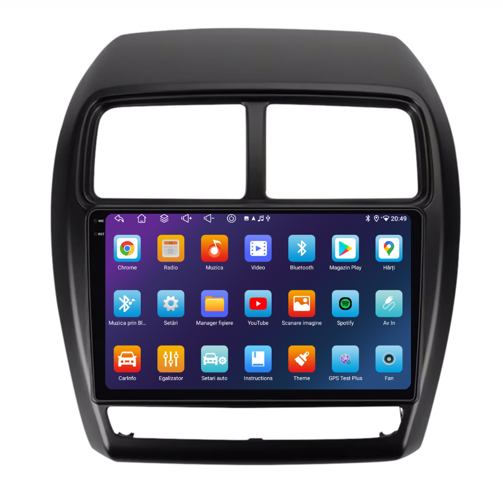 Navigatie Mitsubishi ASX 2 (2016-2019), Ecran 10 inch, 8GB RAM 256GB, 8-core [4]