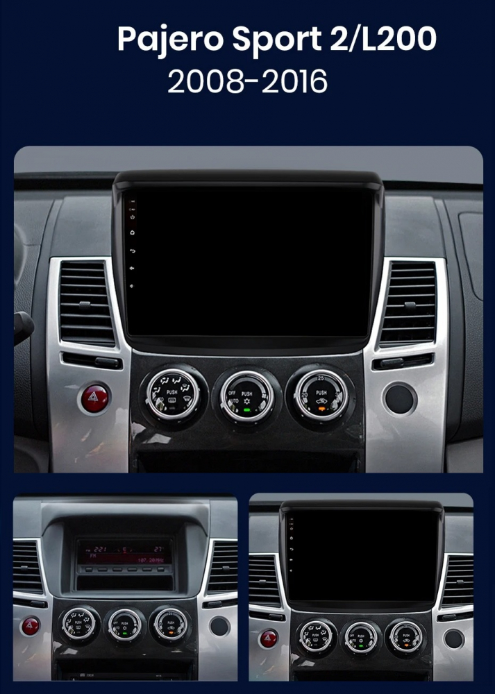 Navigatie Mitsubishi L200 (2008-2016), Ecran 9 inch, 1GB RAM 32GB [5]
