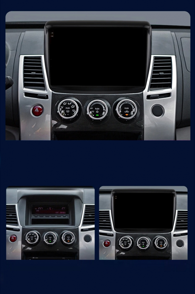 Navigatie Mitsubishi L200 (2005-2015), Ecran 9 inch, 2GB RAM 32GB [2]