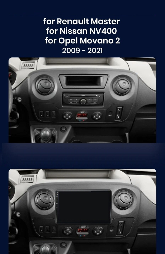 Navigatie Nissan NV400 (2010-2020), Ecran 2K, 8GB RAM 256GB, 8-core [2]