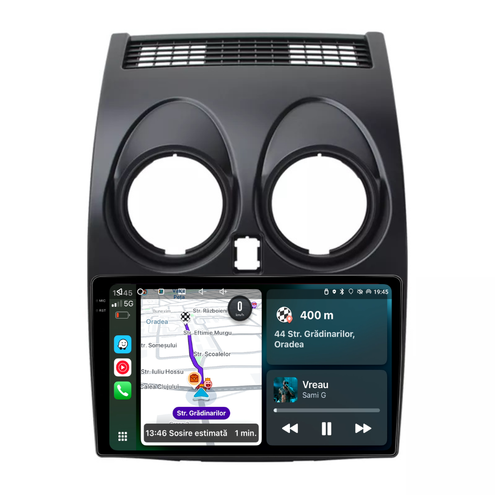 Navigatie Nissan Qashqai J10 (2006-2013), Ecran 9 inch, 6GB RAM 128GB, 8-core [3]