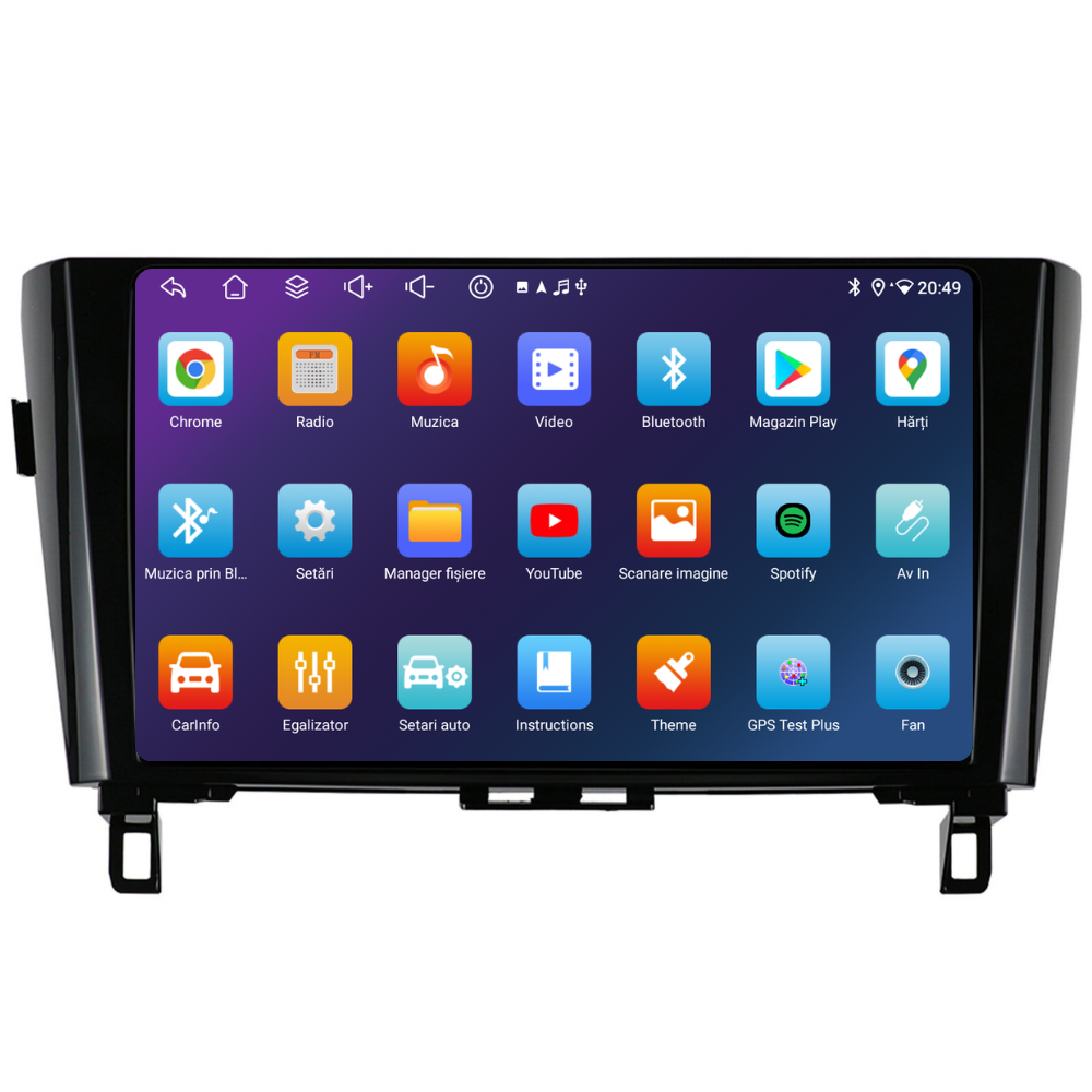 Navigatie Nissan Qashqai J11 2013-2017, Ecran 10 inch, 4GB RAM 64GB, 8-core [4]