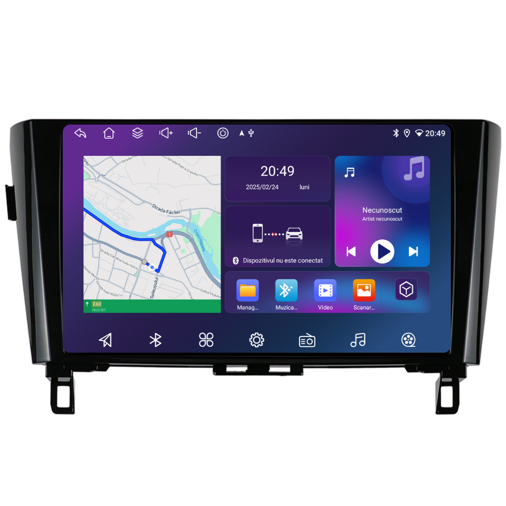 Navigatie Nissan Qashqai J11 2013-2017, Ecran 10 inch, 6GB RAM 128GB, 8-core [1]