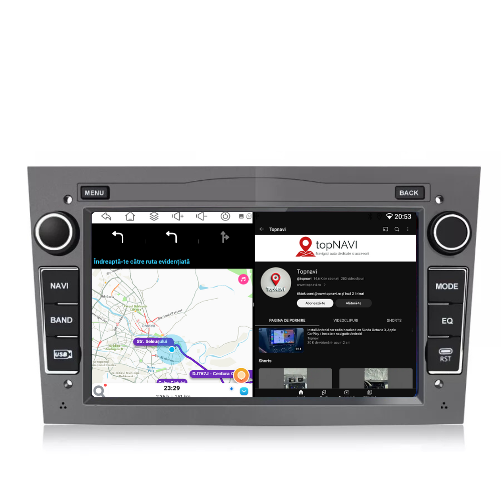 Navigatie Opel Meriva (2003-2010), Android, Ecran 7 inch, 1GB RAM 32GB, gri [2]