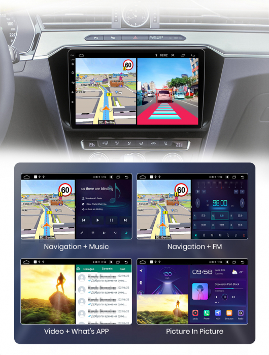 Navigatie VW Passat B8 (2015-2020), Android, Ecran 10 inch, 4GB RAM 64GB, 8-core [14]