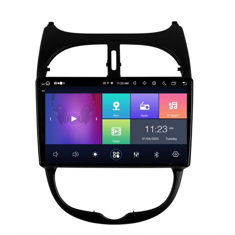 Navigatie Peugeot 206 (2001-2008), Ecran 9 inch, 8GB RAM 256GB, 8-core [6]
