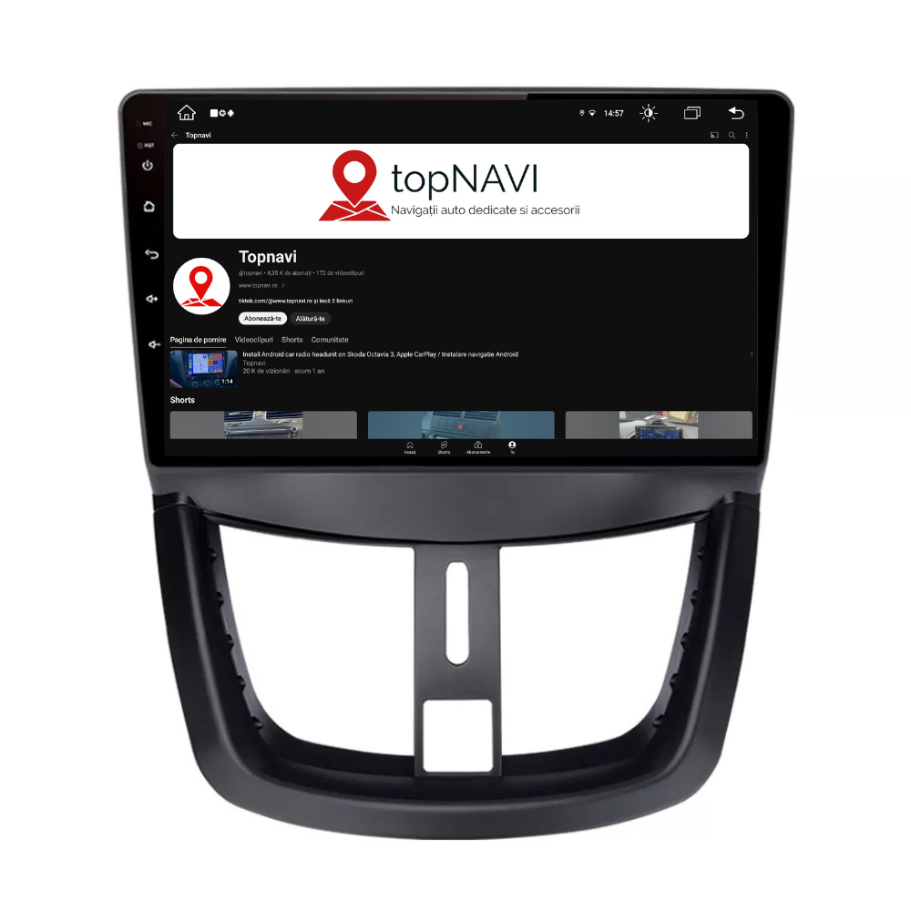 Navigatie Peugeot 207 (2006-2015), Ecran 9 inch, 1GB RAM 32GB [2]