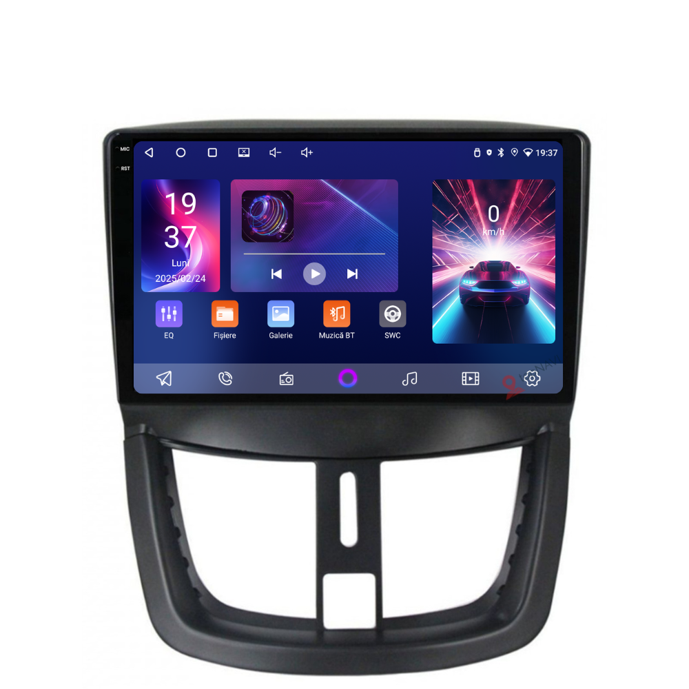 Navigatie Peugeot 207 (2006-2015), Ecran 9 inch, 4GB RAM 64GB, 4-core [2]
