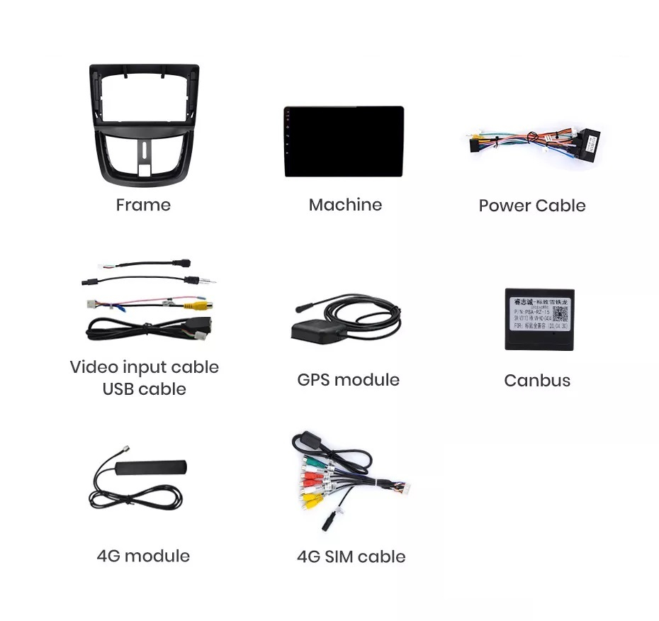 Navigatie Peugeot 207 (2006-2015), Ecran 2K, 4GB RAM 64GB, 8-core [9]