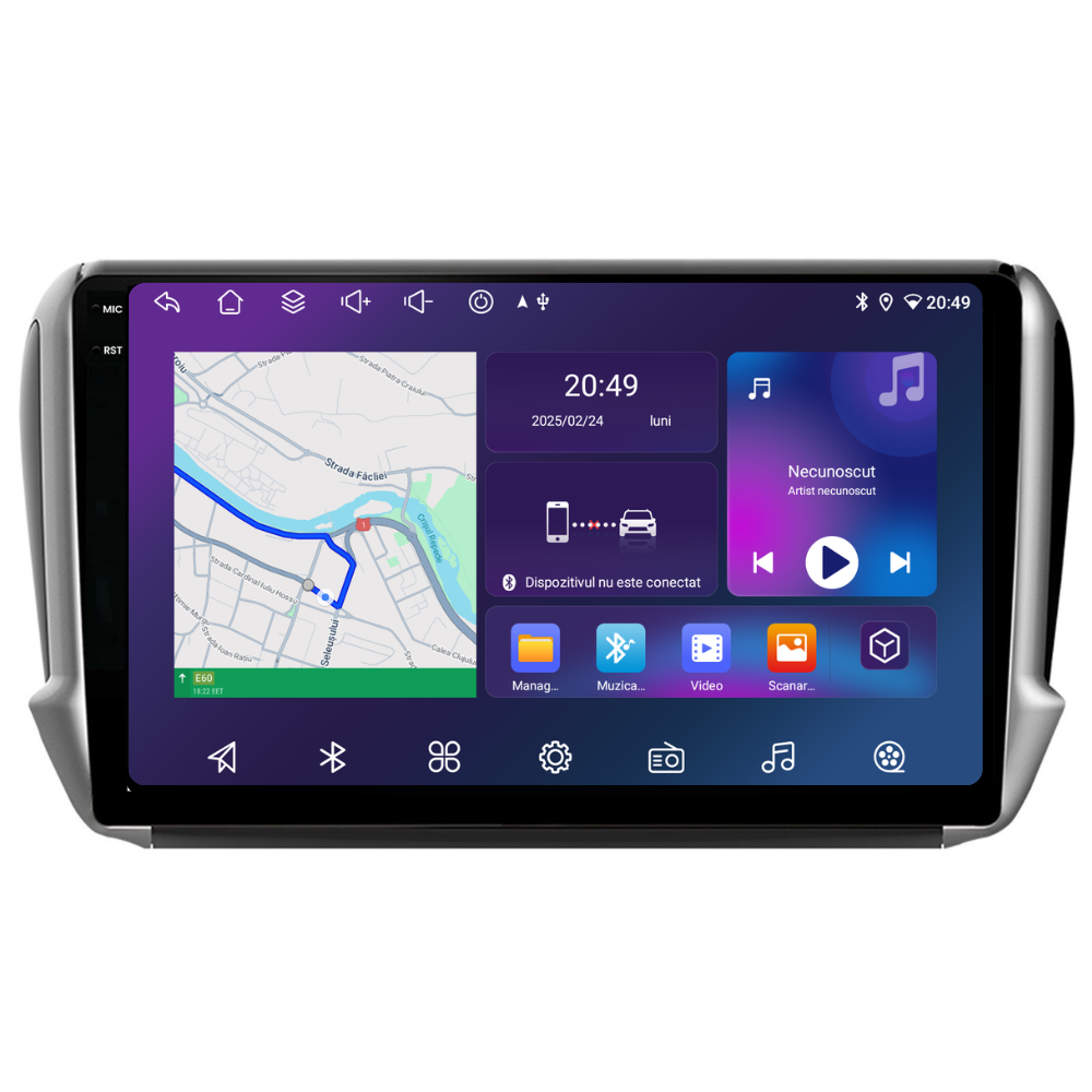 Navigatie Peugeot 2008 (2013-2017), Ecran 10 inch, 6GB 128GB, 8-core [1]