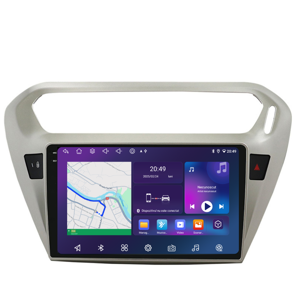 Navigatie Citroen Elysee (2013-2018), Ecran 9 inch, 6GB RAM 128GB, 8-core [1]