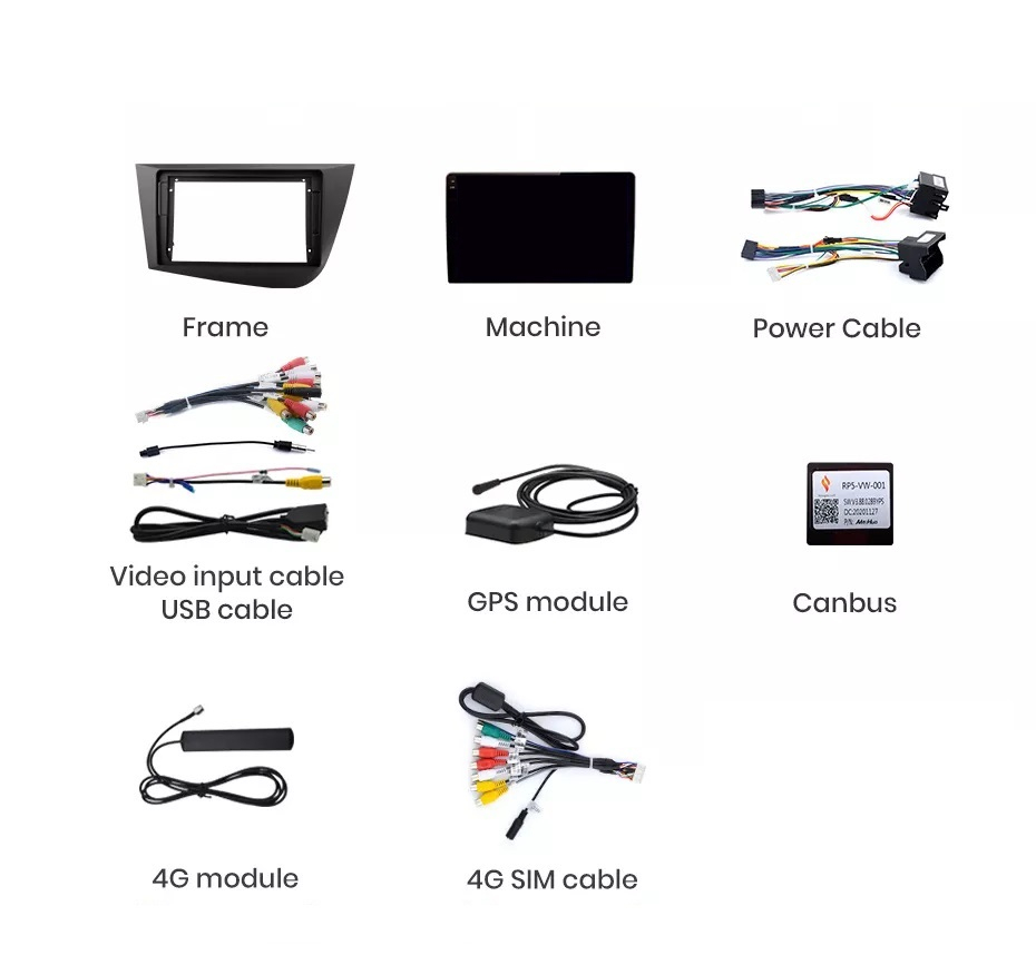 Navigatie Seat Leon (2005-2012), Ecran 2K 9 inch, 8GB RAM 256GB, 8core [10]