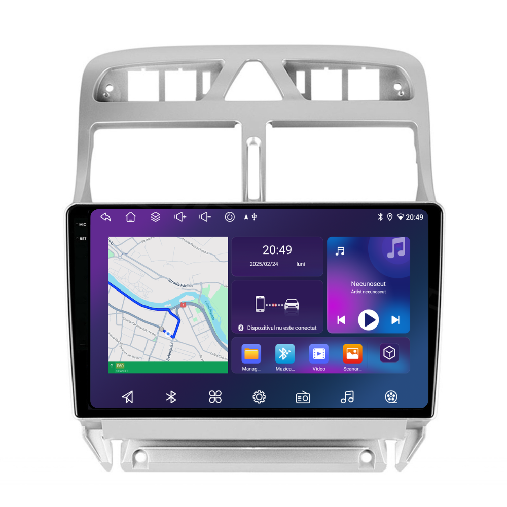 Navigație Peugeot 307 (2002-2013), Android, Ecran 9 inch, 4GB RAM 64GB, 8-core [5]