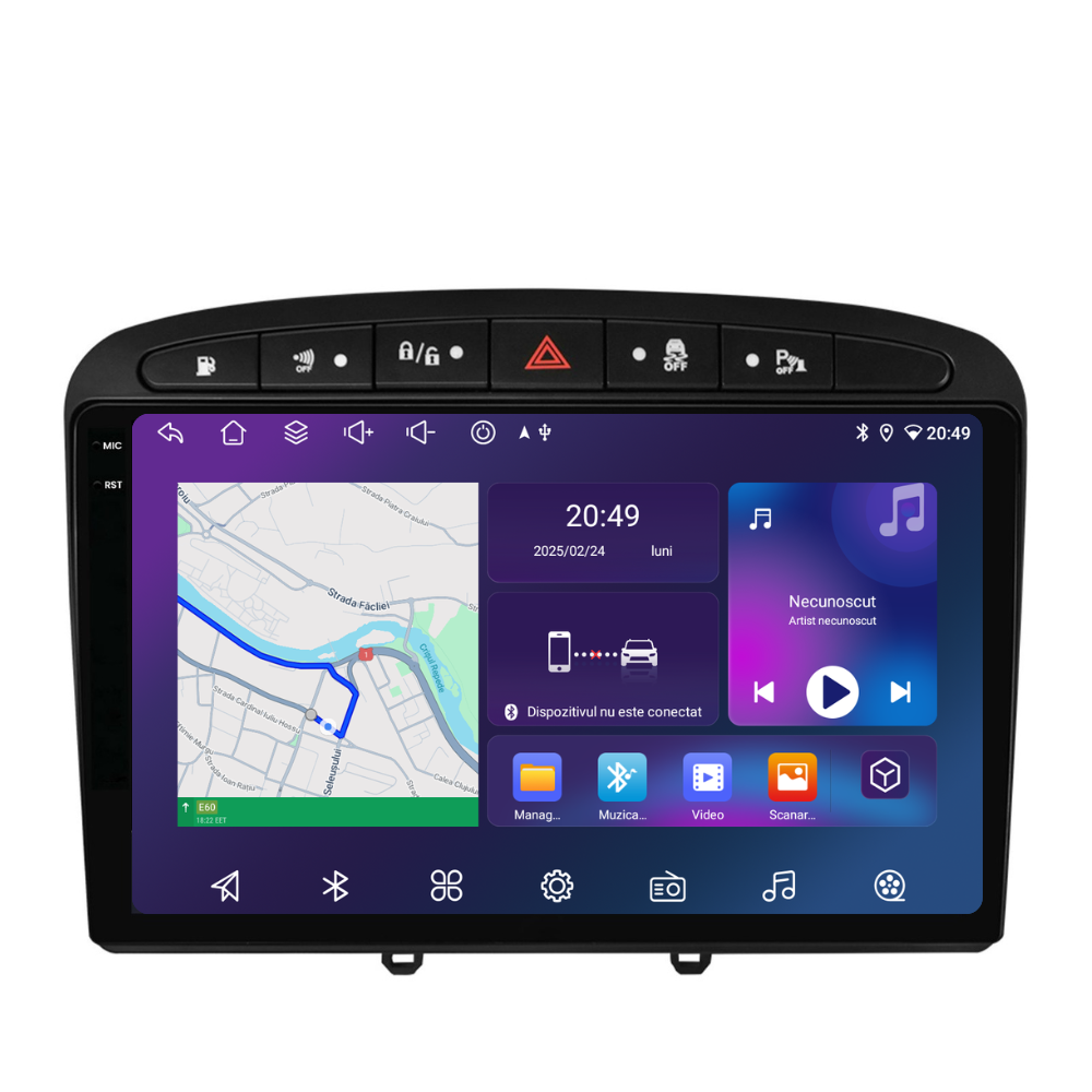 Navigatie Peugeot 308 (2008-2020), Ecran 9 inch, 4GB RAM 64GB, 8-core [3]