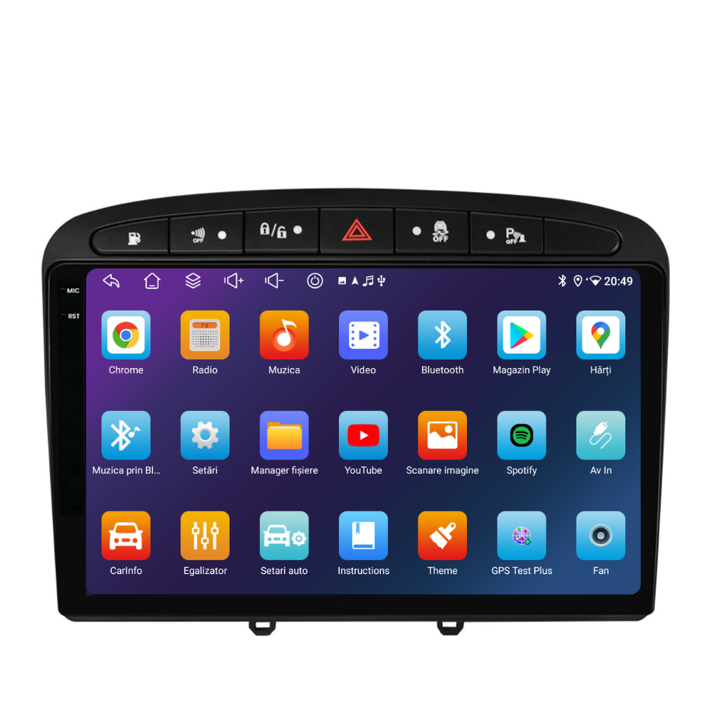 Navigatie Peugeot 308 (2008-2020), Ecran 9 inch, 6GB RAM 128GB, 8-core [5]