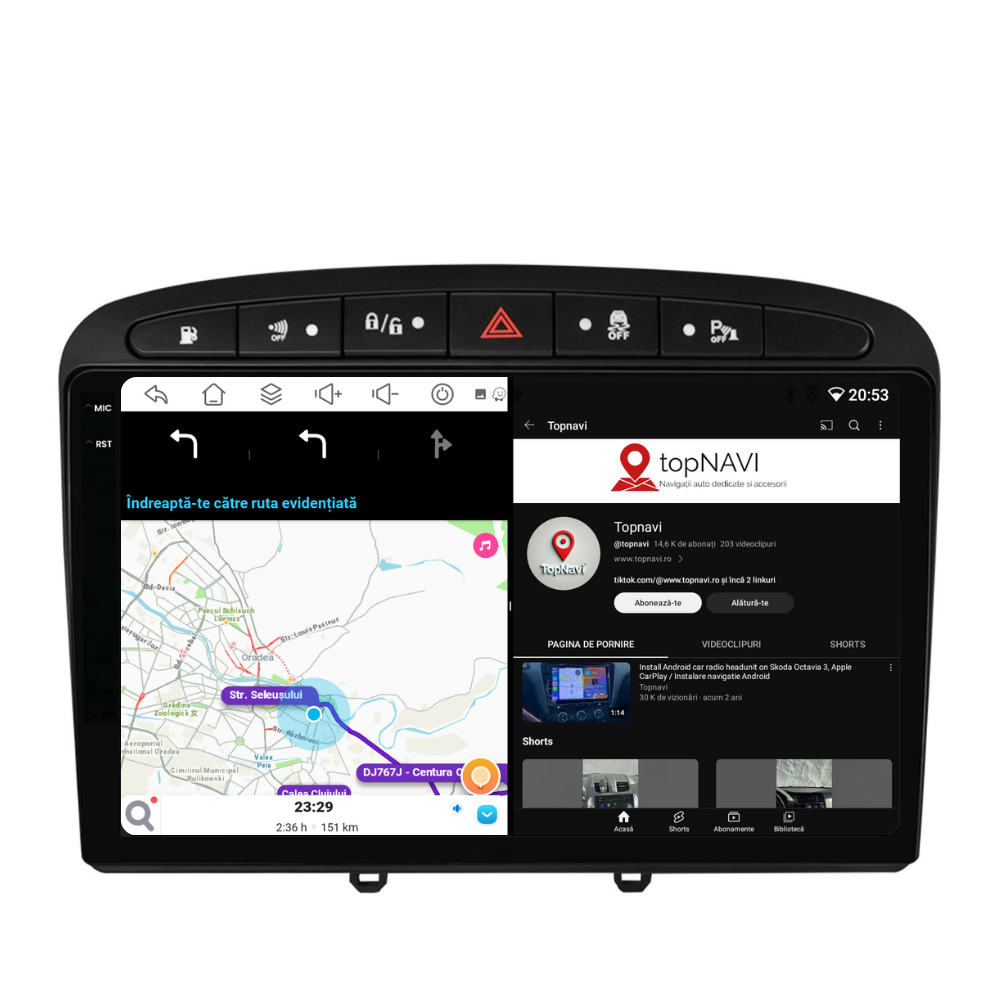 Navigatie Peugeot 308 (2008-2020), Ecran 9 inch, 6GB RAM 128GB, 8-core [4]
