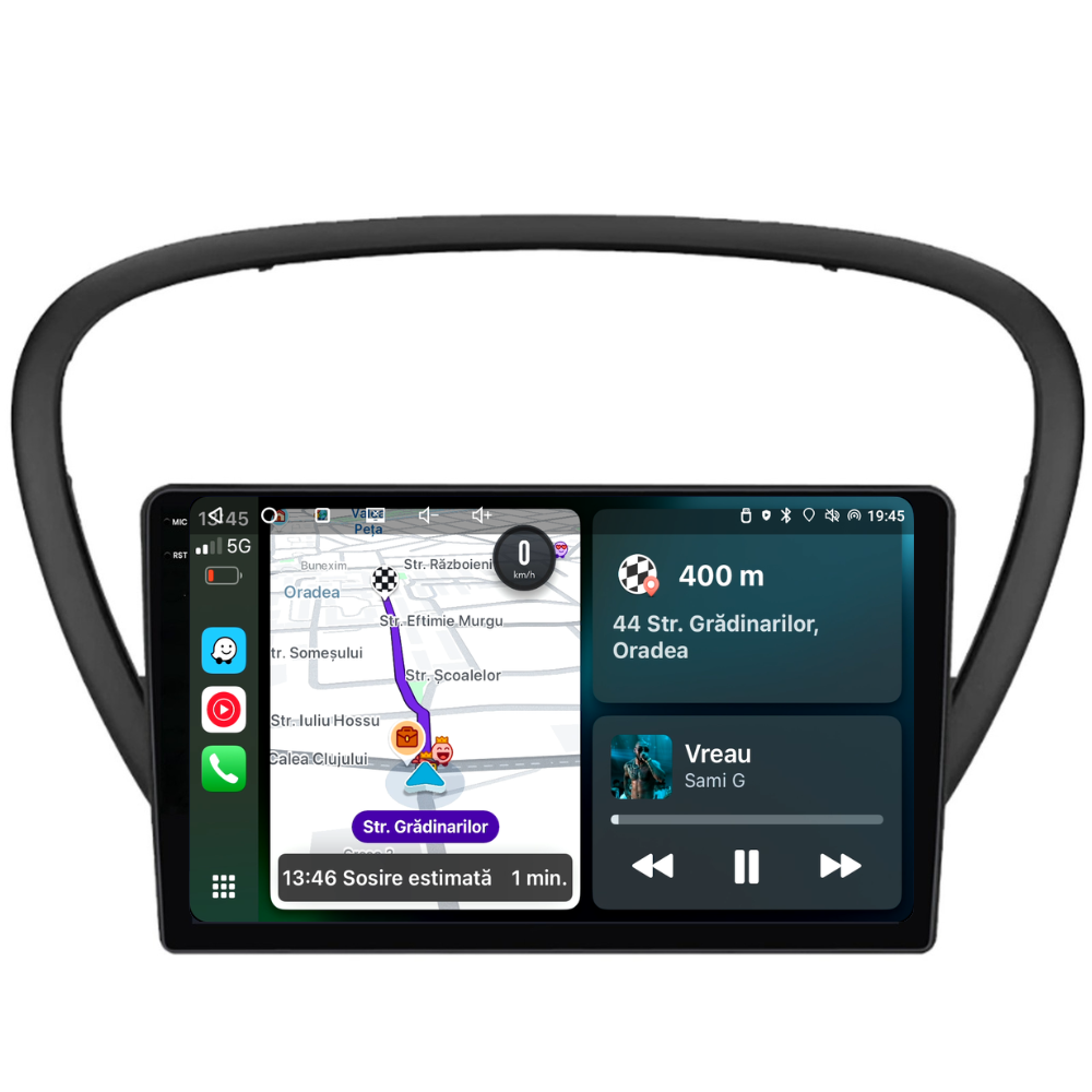 Navigatie Peugeot 607 (2004-2011), Ecran 9 inch, 4GB RAM 64GB, 4-core [1]