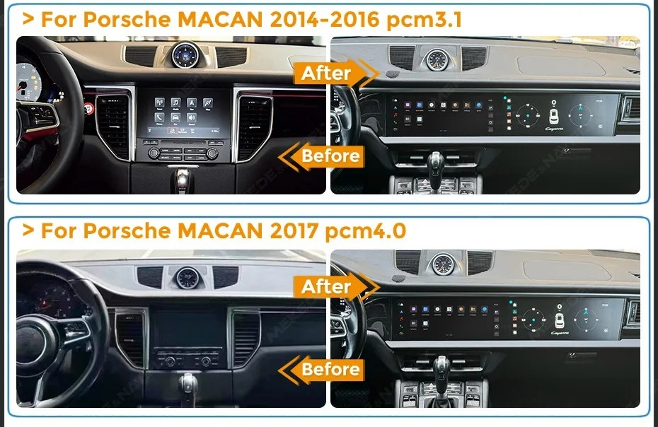 Navigație Porsche Macan (2014-2023), Ecran Dual Screen 24.6 inch, Android, 8GB RAM 256GB [4]