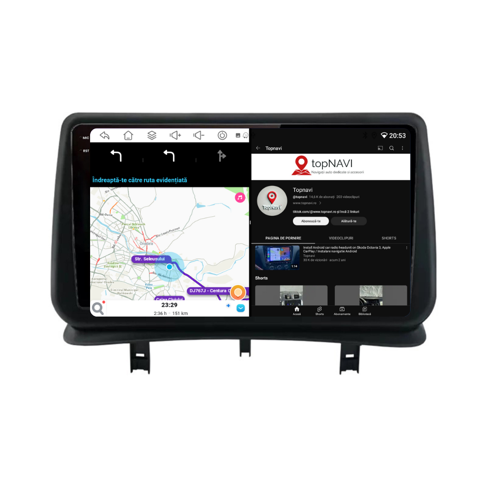 Navigatie Renault Clio 3 (2005-2014), Ecran 9 inch, 4GB RAM 64GB, 8-core [3]