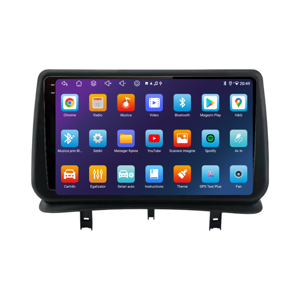 Navigatie Renault Clio 3 (2005-2014), Ecran 9 inch, 4GB RAM 64GB, 8-core [5]