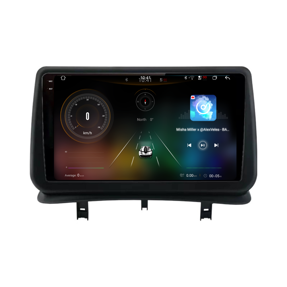 Navigatie Renault Clio 3 (2005-2014), Ecran 9 inch 2K, 12GB RAM 256GB, 8-core [2]