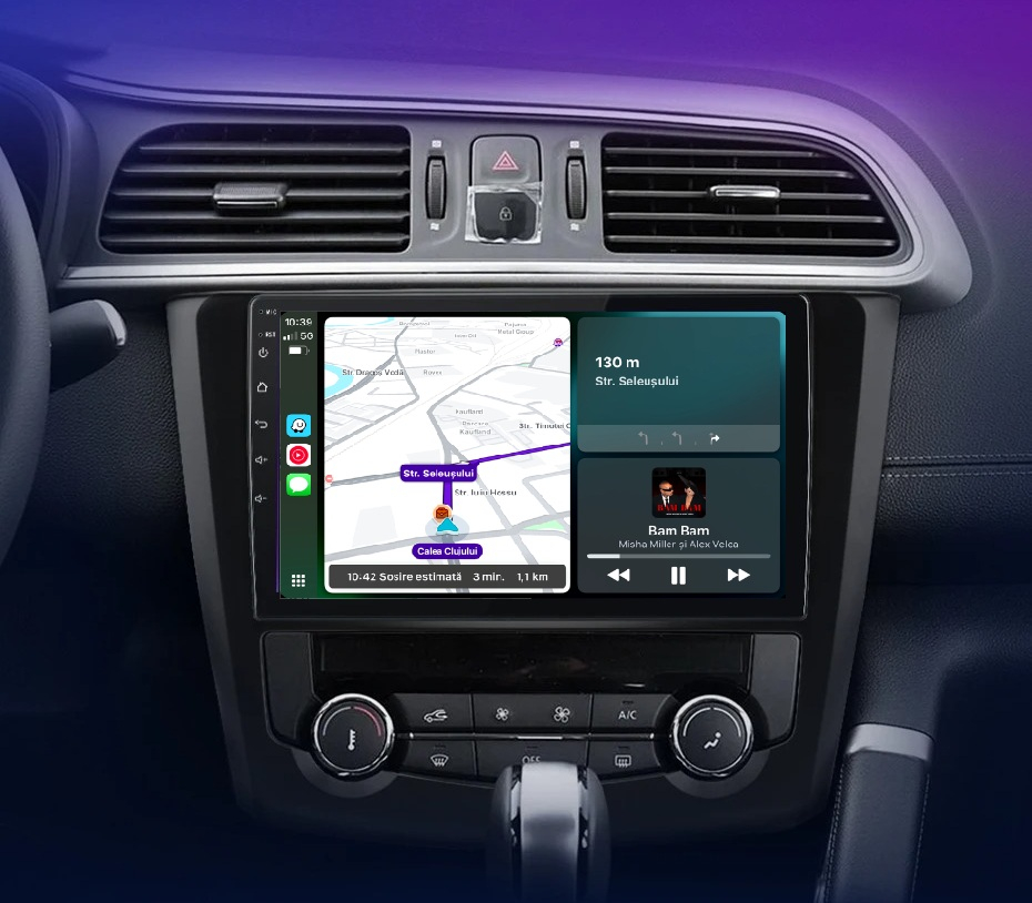Navigatie Renault Kadjar 2015-2019, Android 12, 4GB RAM 64GB, carplay / android auto,octacore, 4G [4]