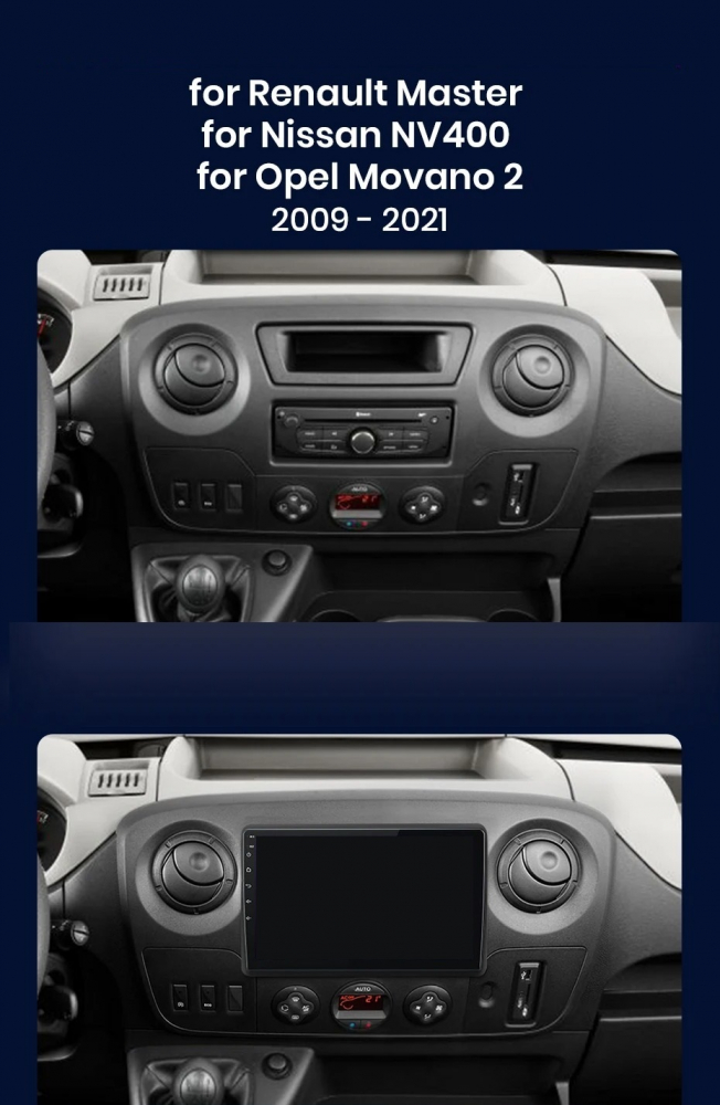 Navigatie Renault Master (2010-2020), Ecran 2K, 4GB RAM 64GB, 8-core [2]