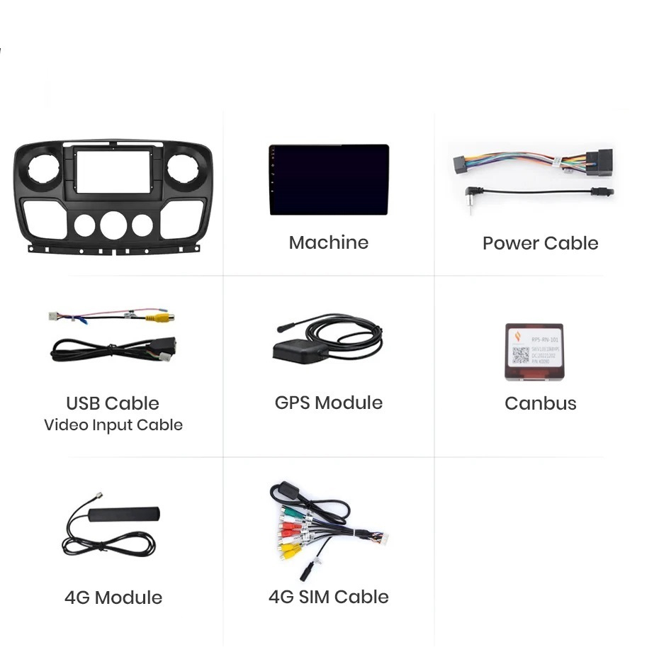 Navigatie Renault Master (2010-2020), Ecran 10 inch, 6GB RAM 128GB, 8-core [9]